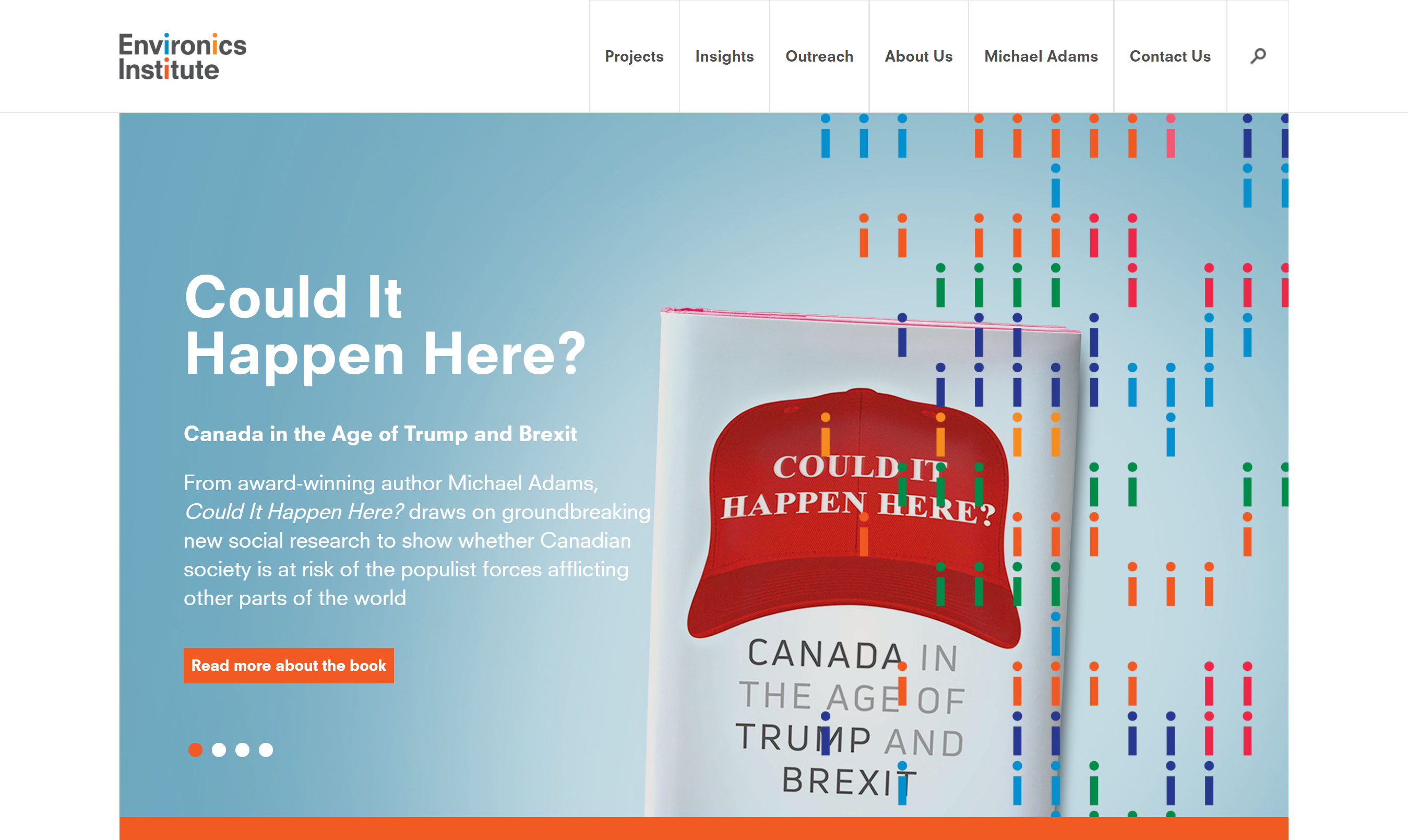 Environics Institute Website Screenshot