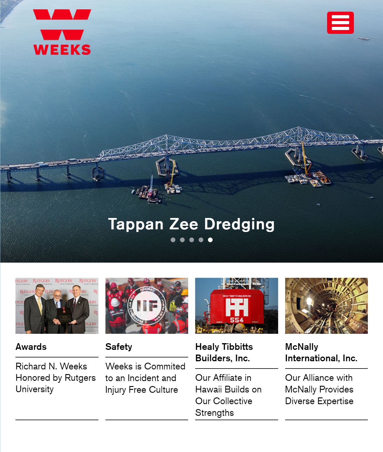 Weeks Marine Website Screenshot