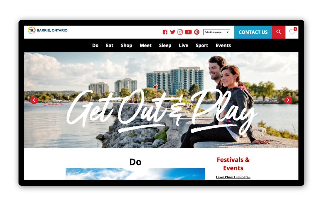 Downing Street's website displayed on a tablet